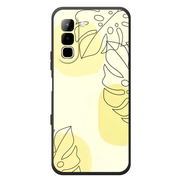 Чехол с принтом «Желтая монстера арт» для Infinix Hot 70