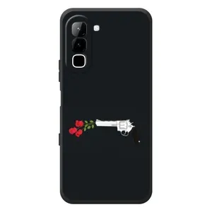 Чехлы (ART) Цветы на Infinix Hot 70 (VPrint) (Неожиданные цветы)