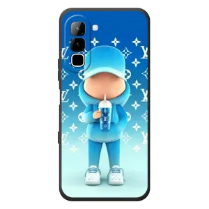 Крутые Чехлы Луи Виттон для Infinix Hot 70 (AlphaPrint) (Парень LV)