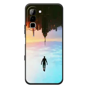 Чехол с человеком пауком для Infinix Hot 70 - (AlphaPrint) (Паук человек)