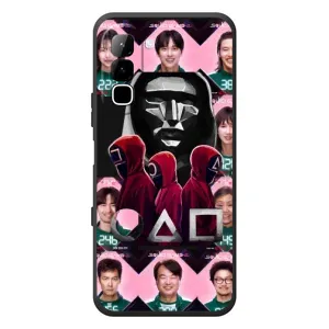 Чехол Гра в кальмара для Infinix Hot 70 (Участники Игра кальмара)
