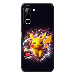 Чохол з Пікачу на Infinix Hot 70 (Пікачу з м'ячем)