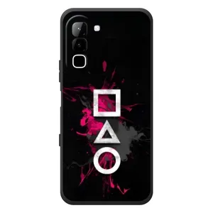 Чехол Гра в кальмара для Infinix Hot 70 (Символы Игра кальмара)