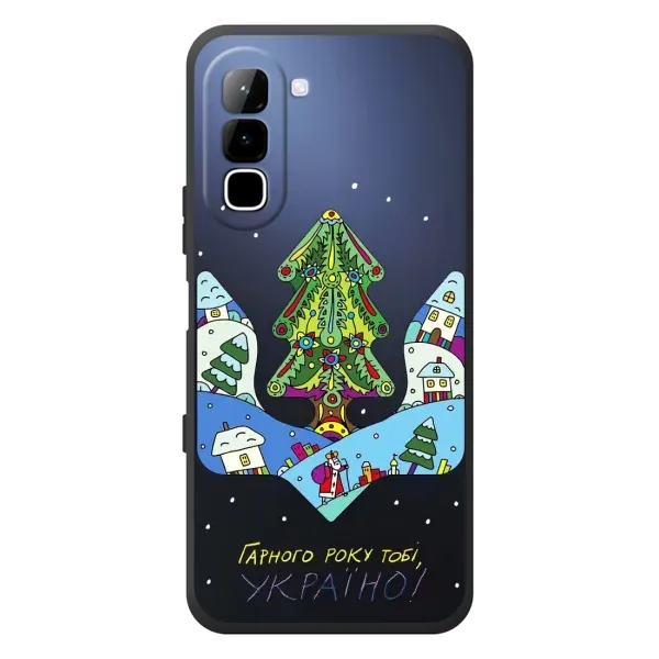 Чехол с принтом «Рождественский герб» для Infinix Hot 70 Чехол с принтом «Рождественский герб» для Infinix Hot 70