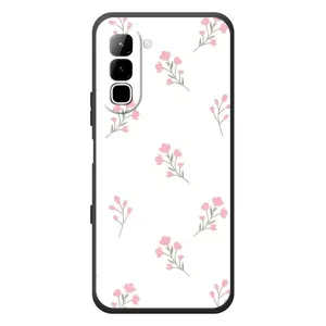 Чохол з розовим принтом для Infinix Hot 70 (Рожеві квіти)