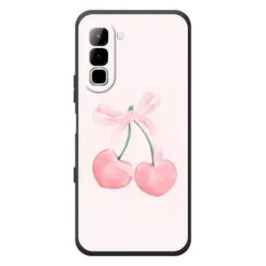Чохол з розовим принтом для Infinix Hot 70 (Рожеві вишні)
