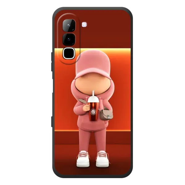 Чохол з принтом «З Кавою» для Infinix Hot 70