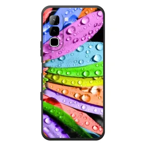 Чехлы (ART) Цветы на Infinix Hot 70 (VPrint) (Семицветик)