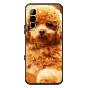 Чехлы с собаками для Infinix Hot 70 (VPrint) (Щенок Бишон)