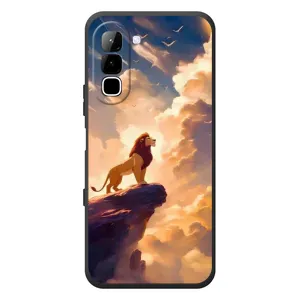 Чехол Король лев на Инфиникс Хот 70 (Симба на скале)