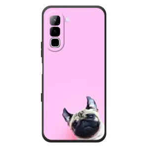 Чехлы с собаками для Infinix Hot 70 (VPrint) (Смешная собака)