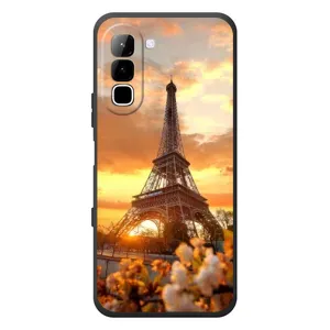 Чехол Эйфелева Башня для Infinix Hot 70 - (AlphaPrint) (Солнечная башня)