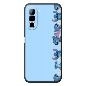 Чехол с принтом Стич на Infinix Hot 70 (Стич фон)