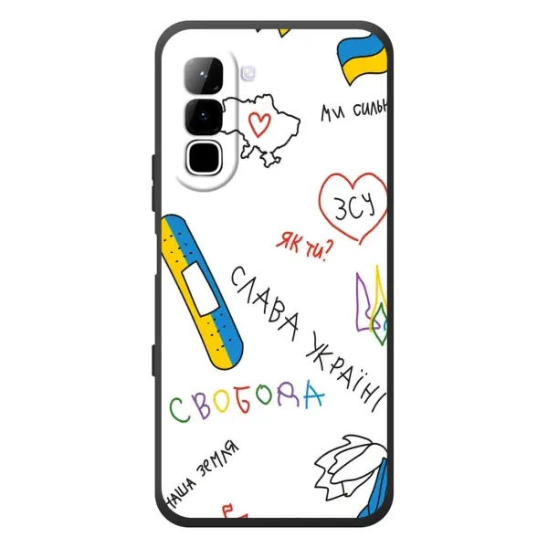 Чохол з принтом «Стикер» для Infinix Hot 70