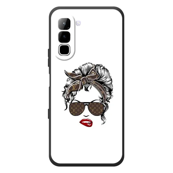 Чехол с принтом «стильная с луи витон» для Infinix Hot 70
