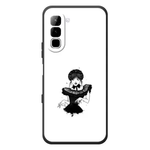 Чехлы Венсдей на Infinix Hot 70 Уэнсдей (AlphaPrint) (танец Уэнздей)
