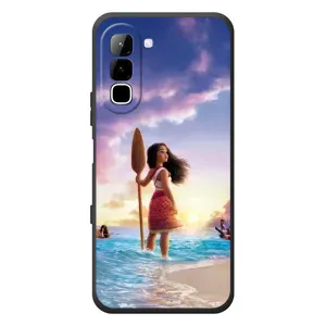 Чехол с мультфильмом Моана Infinix Hot 70 (Моана с веслом)