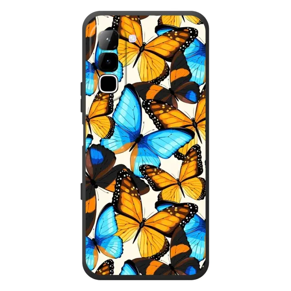 Чохол з принтом «Яскраві метелики» для Infinix Hot 70