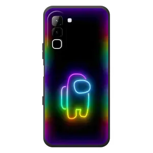 Чехол Амонг Ас для Infinix Hot 70 (AlphaPrint) (Яркий скин)