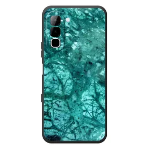 Мраморный чехол на Infinix Hot 70 (VPrint) (Зеленый мрамор)