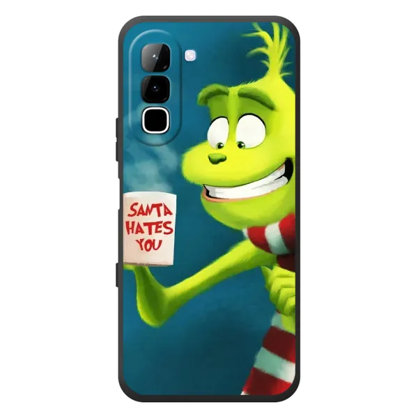 Чехол с принтом «Зеленый Гринч» для Infinix Hot 70