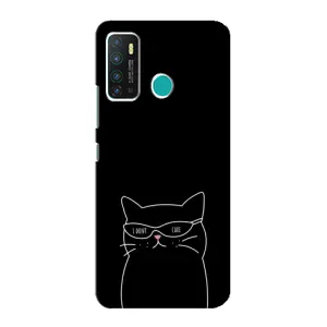 Чохол з малюнком кіт на Infinix Hot 9 / Hot 9 Pro (Байдужий кіт)
