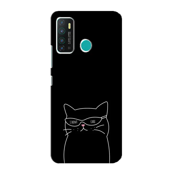 Чохол з принтом «Байдужий кіт» для Infinix Hot 9 / Hot 9 Pro