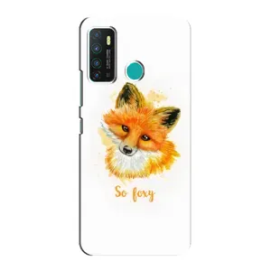 Чехлы с картинкой Лисички для Infinix Hot 9 / Hot 9 Pro (VPrint) (Девочка Лиса)