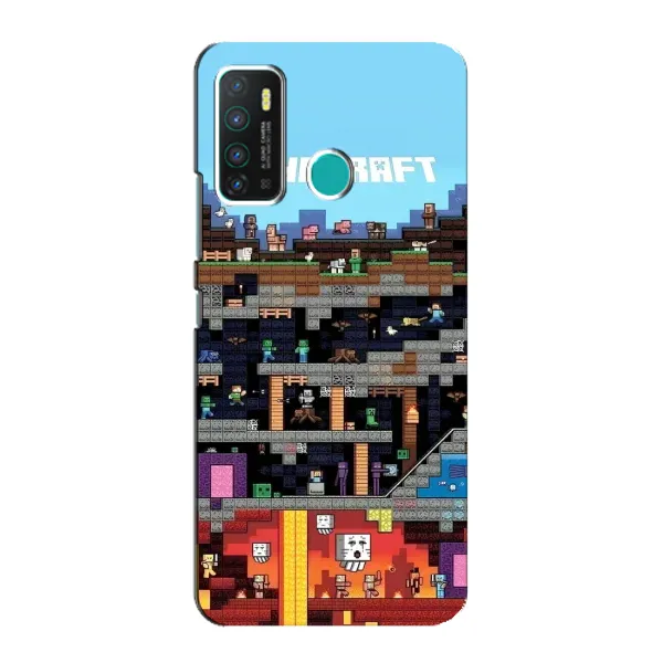 Чехол с принтом «фон Minecraft» для Infinix Hot 9 / Hot 9 Pro