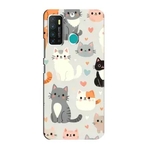 Чохол з малюнком кіт на Infinix Hot 9 / Hot 9 Pro (Колаж котів)