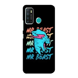 Чехлы Мистер Бист для Инфиникс Хот 9 / Хот 9 Про (logo Mr beast)