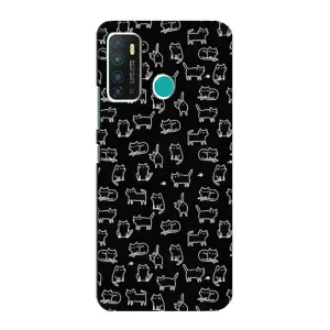Чохол з принтом для Infinix Hot 9 / Hot 9 Pro (AlphaPrint) Модні коти (Маленькі котики)