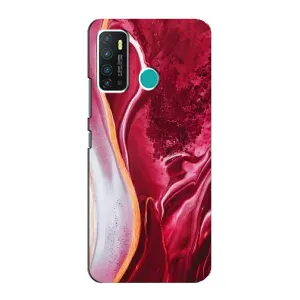 Чохол для Інфінікс Гот 9 / Гот 9 Про - з принтом (Дизайнерські) (AlphaPrint) (Мрамор червоний)