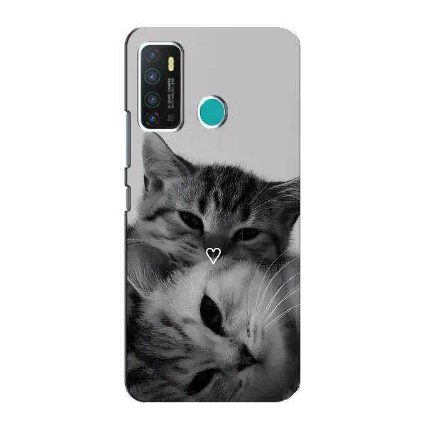 Чохол з принтом «Пара котів» для Infinix Hot 9 / Hot 9 Pro