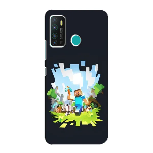 Чехол с принтом «персонажи Minecraft» для Infinix Hot 9 / Hot 9 Pro