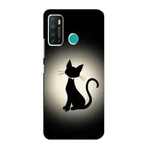 Чохол з принтом для Infinix Hot 9 / Hot 9 Pro (AlphaPrint) Модні коти (Силует котика)