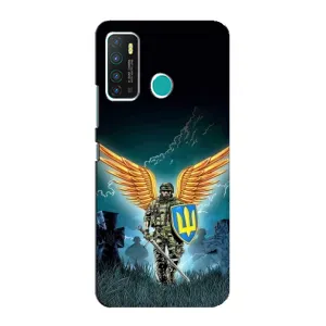 Чехлы с картинкой ЗСУ для Infinix Hot 9 / Hot 9 Pro (AlphaPrint) (Солдат ЗСУ)