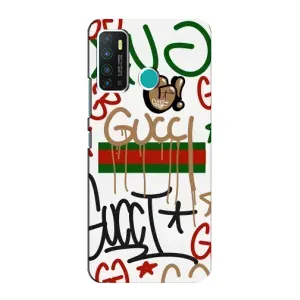 Брендновые Чехлы для Infinix Hot 9 / Hot 9 Pro - (PREMIUMPrint) (Стиль GUUCI)