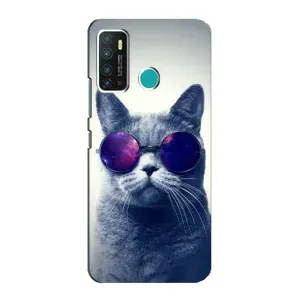 Чохол з принтом для Infinix Hot 9 / Hot 9 Pro (AlphaPrint) Модні коти (Стильний кіт)