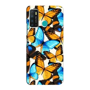 Чохол з принтом для Інфінікс Гот 9 / Гот 9 Про - (Прикольні) (AlphaPrint) (Яскраві метелики)