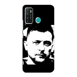 Чехол для Infinix Hot 9 / Hot 9 Pro (AlphaPrint - с принтом Зеленского) (Зеленский АРТ)