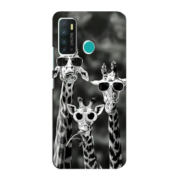 Чехол с принтом «Жирафы в очках» для Infinix Hot 9 / Hot 9 Pro
