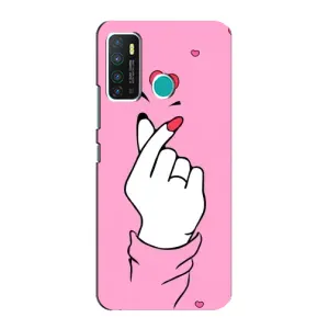 Чехол с принтом для Infinix Hot 9 / Hot 9 Pro (AlphaPrint - Знак сердечка)