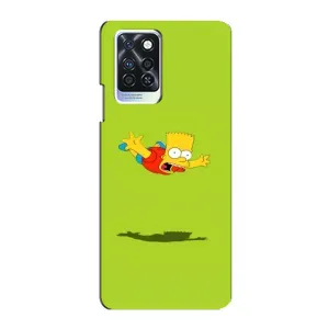 Чехол с Симпсонами для Infinix Note 10 Pro (VPrint) (Барт Симпсон)