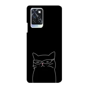 Чехол с принтом «Равнодушный кот» для Infinix Note 10 Pro