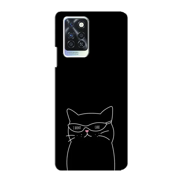 Чехол с принтом «Равнодушный кот» для Infinix Note 10 Pro