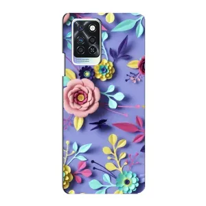 Чехлы с Цветами для Infinix Note 10 Pro (VPrint) (Цветочный дизайн)