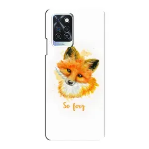 Чехлы с картинкой Лисички для Infinix Note 10 Pro (VPrint) (Девочка Лиса)