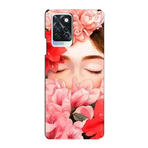 Чехлы (ART) Цветы на Infinix Note 10 Pro (VPrint) (Глаза в цветах)
