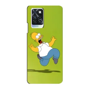 Чехол с Симпсонами для Infinix Note 10 Pro (VPrint) (Гомер Симпсон)